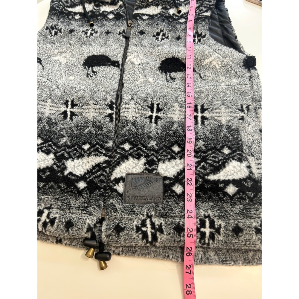 90's Mika New Zealand Vintage Fleece Men's Vest Kiwi Bird Size S - Picture 6 of 8